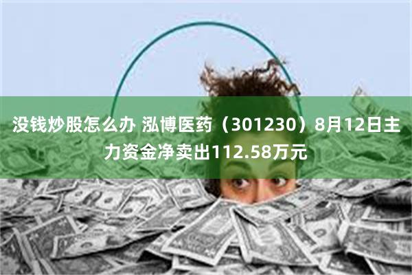 没钱炒股怎么办 泓博医药（301230）8月12日主力资金净卖出112.58万元