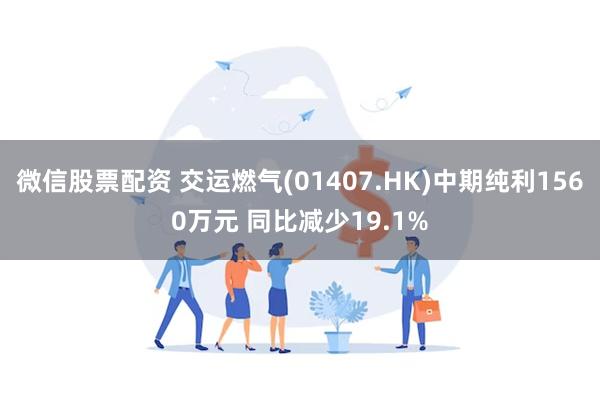 微信股票配资 交运燃气(01407.HK)中期纯利1560万元 同比减少19.1%