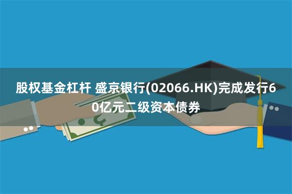 股权基金杠杆 盛京银行(02066.HK)完成发行60亿元二级资本债券