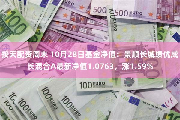 按天配资周末 10月28日基金净值：景顺长城绩优成长混合A最新净值1.0763，涨1.59%